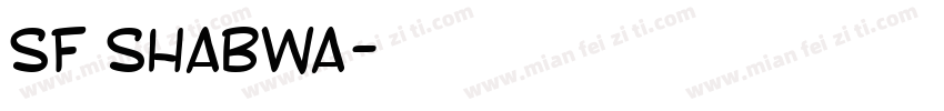 SF Shabwa字体转换